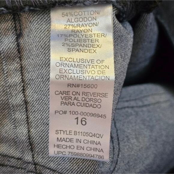 DEmocracy Dark Indigo "Ab"solution® Booty Lift Jegging Jeans Plus Size 16 New! - Picture 14 of 15